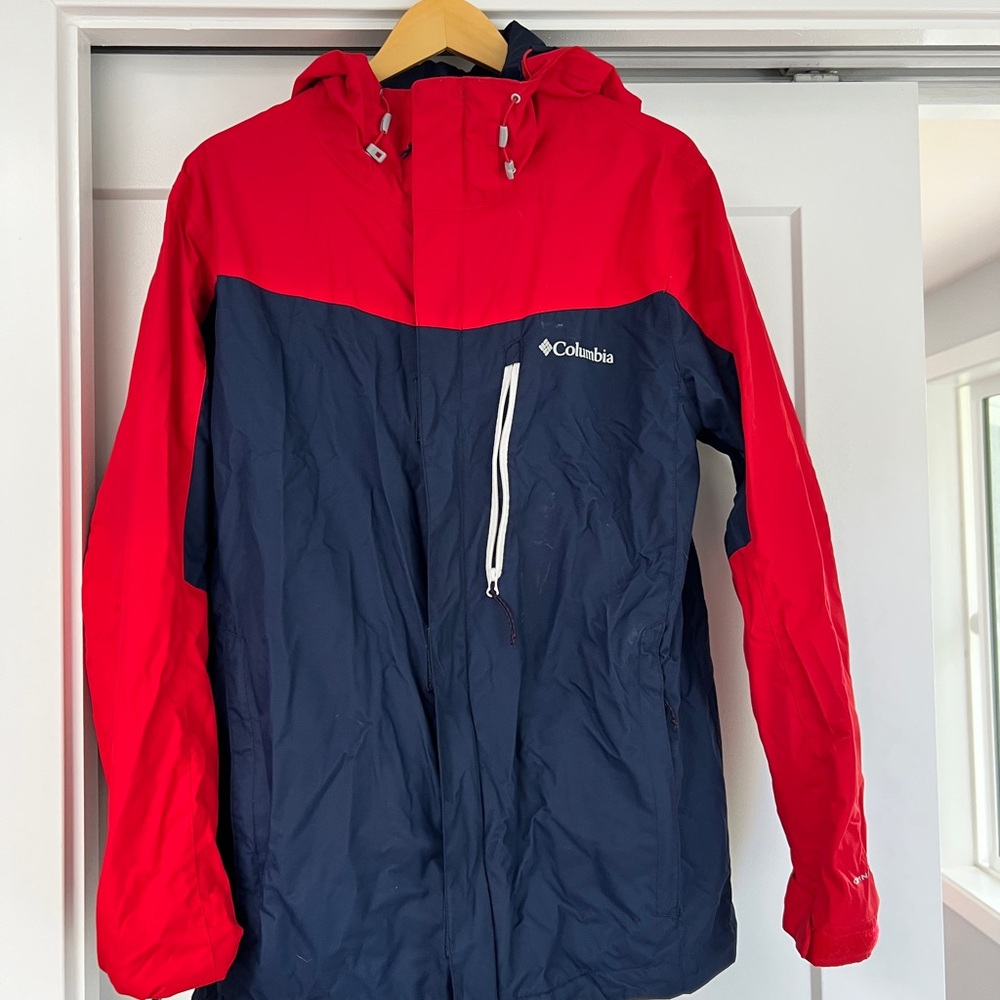 Columbia Red and Navy Ski Jacket